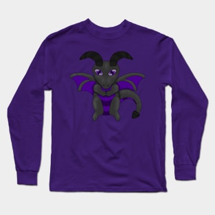 Cute Purple Dragon Long Sleeve T-Shirt